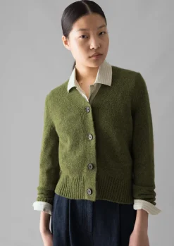 Kaia V-Neck Wool Cardigan