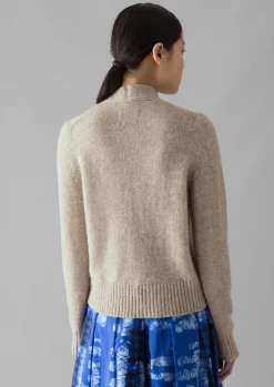 Kaia V-Neck Wool Cardigan