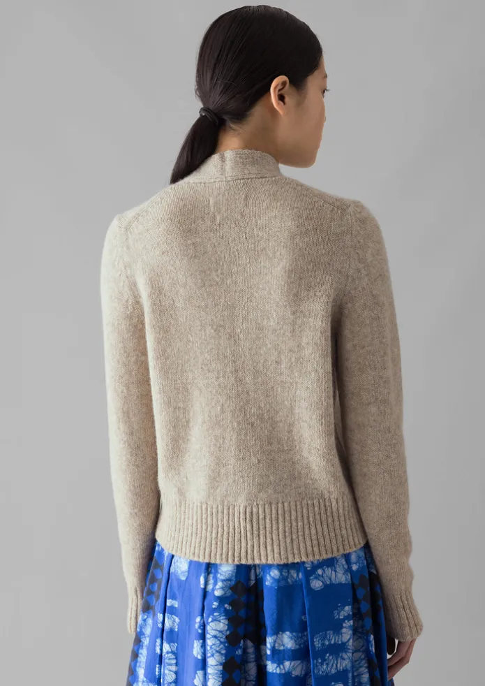 Kaia V-Neck Wool Cardigan