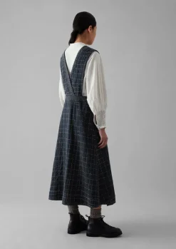 Kantha Stitched Wrap Pinafore Dress