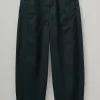 Kathe Flat Front Cotton Twill Trousers