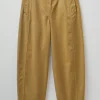 Kathe Flat Front Cotton Twill Trousers
