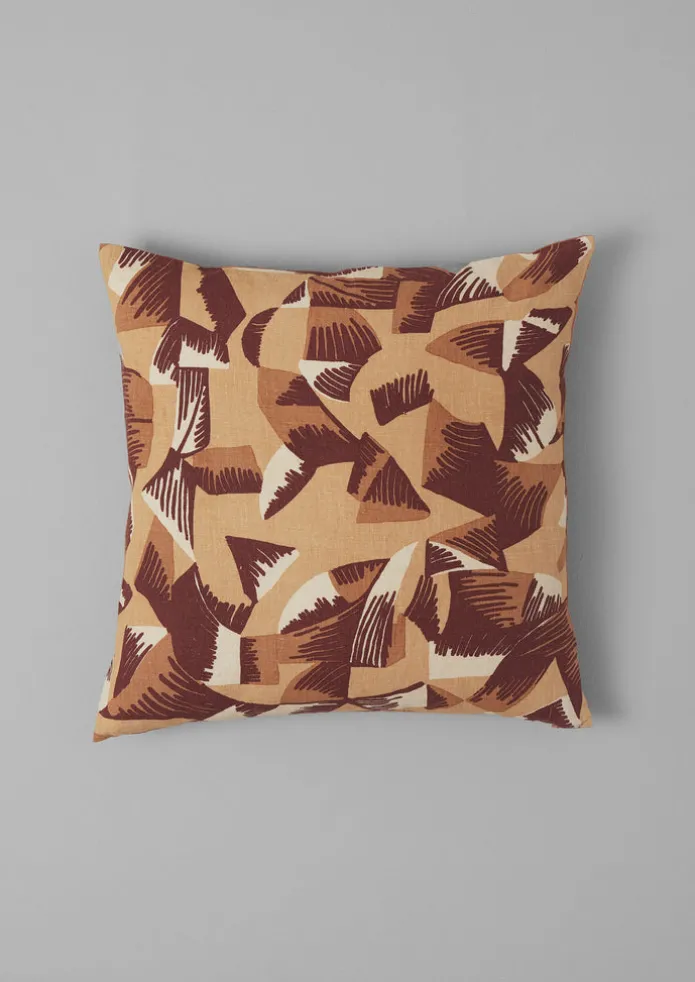 Kinetic Geo Linen Cushion Cover