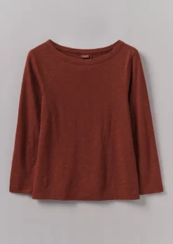 Lia Garment Dyed Boat Neck Tee