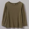 Lia Garment Dyed Boat Neck Tee