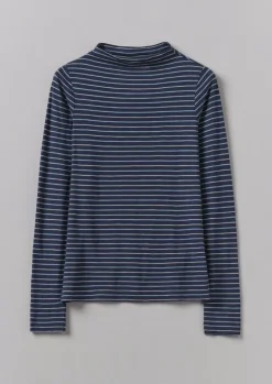 Light Stripe Cotton Slub Tee
