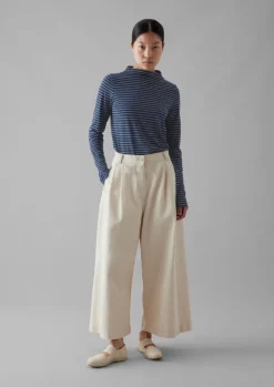 Light Stripe Cotton Slub Tee