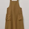 Linen Crossback Pinafore Apron