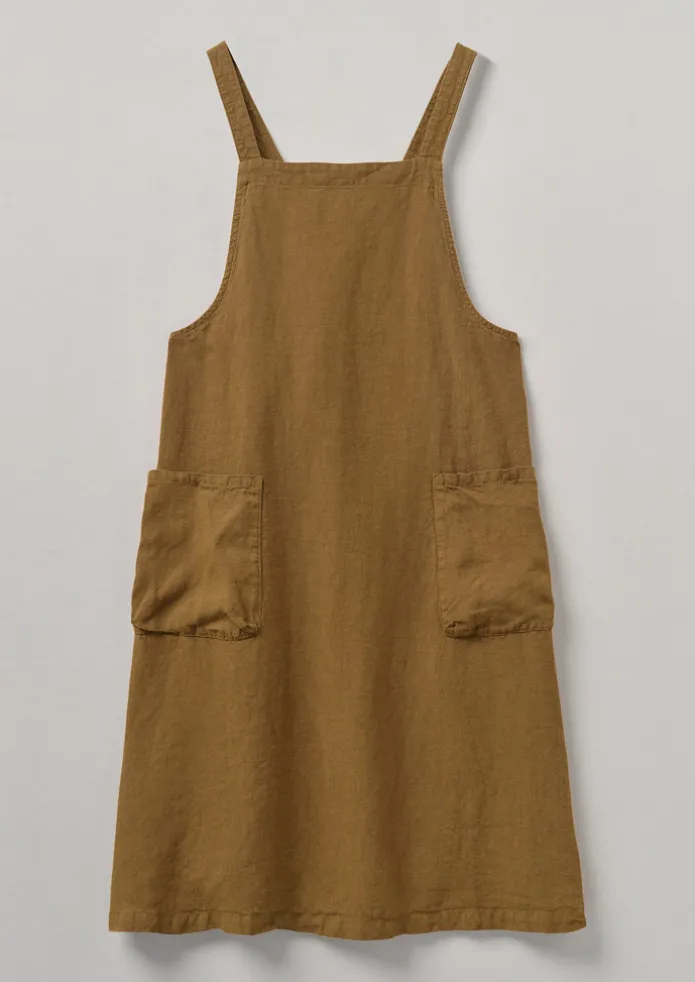 Linen Crossback Pinafore Apron