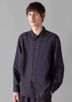 Loop Button Linen Shirt