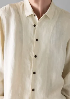 Loop Button Linen Shirt