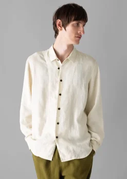 Loop Button Linen Shirt