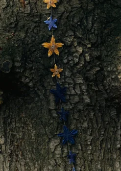 Marbled Star Paper Garland