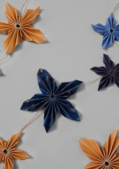 Marbled Star Paper Garland
