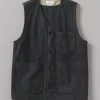 Melton Wool Blend Gilet