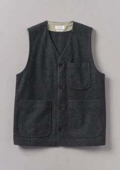 Melton Wool Blend Gilet