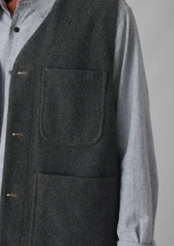 Melton Wool Blend Gilet