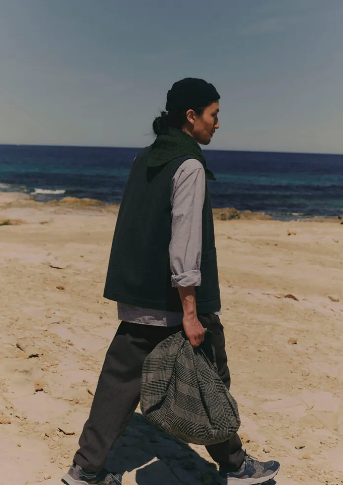 Melton Wool Blend Gilet