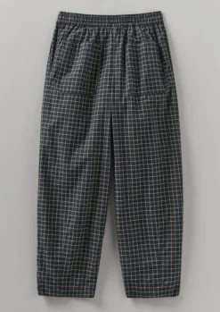Minako Graph Check Cotton Cashmere Trousers