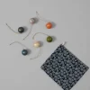 Mini Hand Marbled Bauble Set