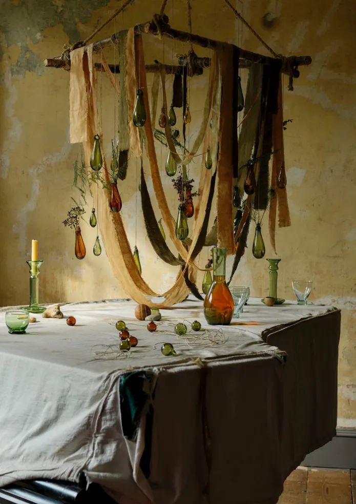 Mixed Teardrop Glass Bauble Set