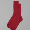 Nishiguchi Kutsushita Silk Cotton Ribbed Socks