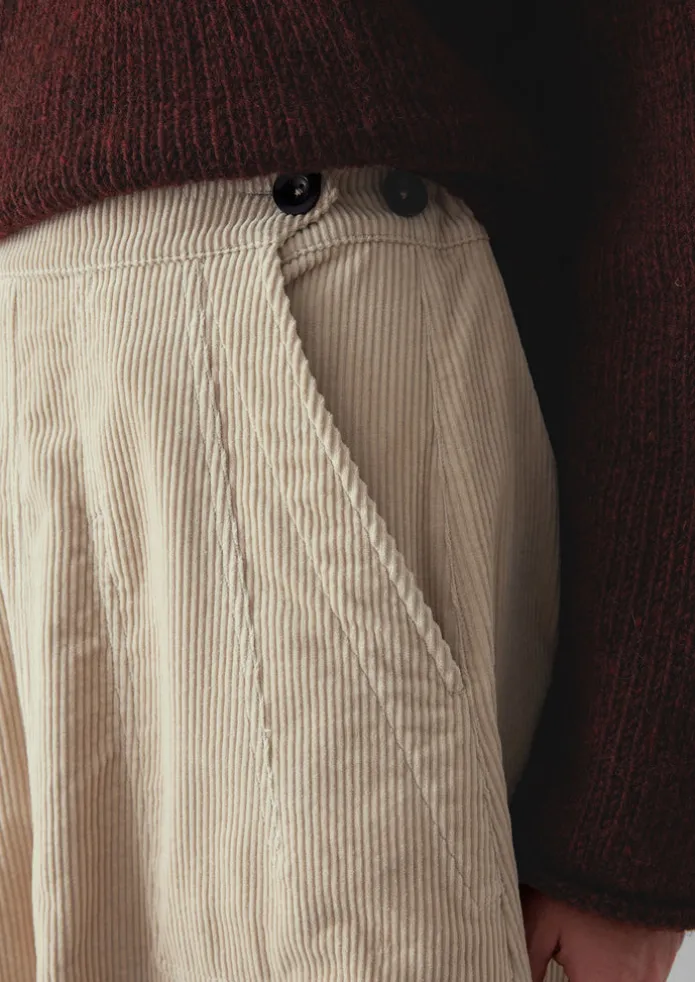 Organic Cord A Line Skirt