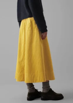 Organic Cord A Line Skirt
