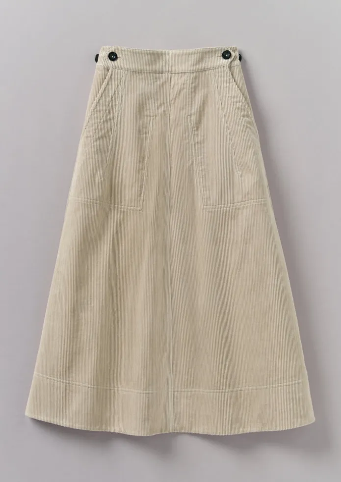 Organic Cord A Line Skirt