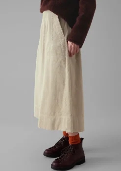 Organic Cord A Line Skirt