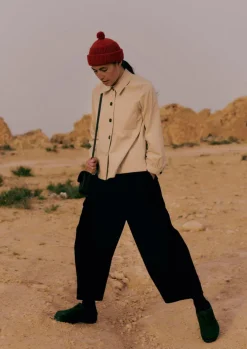 Organic Cord Pleat Front Trousers