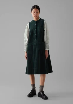 Organic Cord Sleeveless Tunic Dress