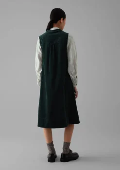 Organic Cord Sleeveless Tunic Dress