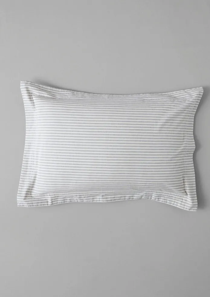 Organic Cotton Ticking Stripe Oxford Pillowcase