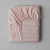 Organic Cotton Ticking Stripe Fitted Sheet