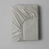 Organic Cotton Ticking Stripe Fitted Sheet