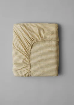 Organic Cotton Ticking Stripe Fitted Sheet