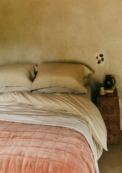 Organic Cotton Ticking Stripe Oxford Pillowcase