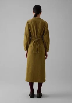 Organic Needlecord Wrap Dress