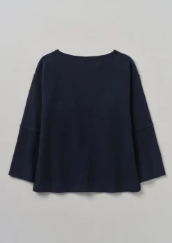 Panelled Boiled Wool Sweater