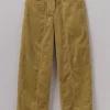 Panelled Organic Cord Trousers