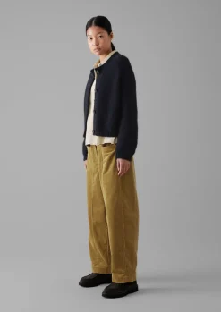 Panelled Organic Cord Trousers