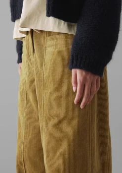 Panelled Organic Cord Trousers