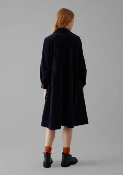 Panelled Organic Needlecord Dress