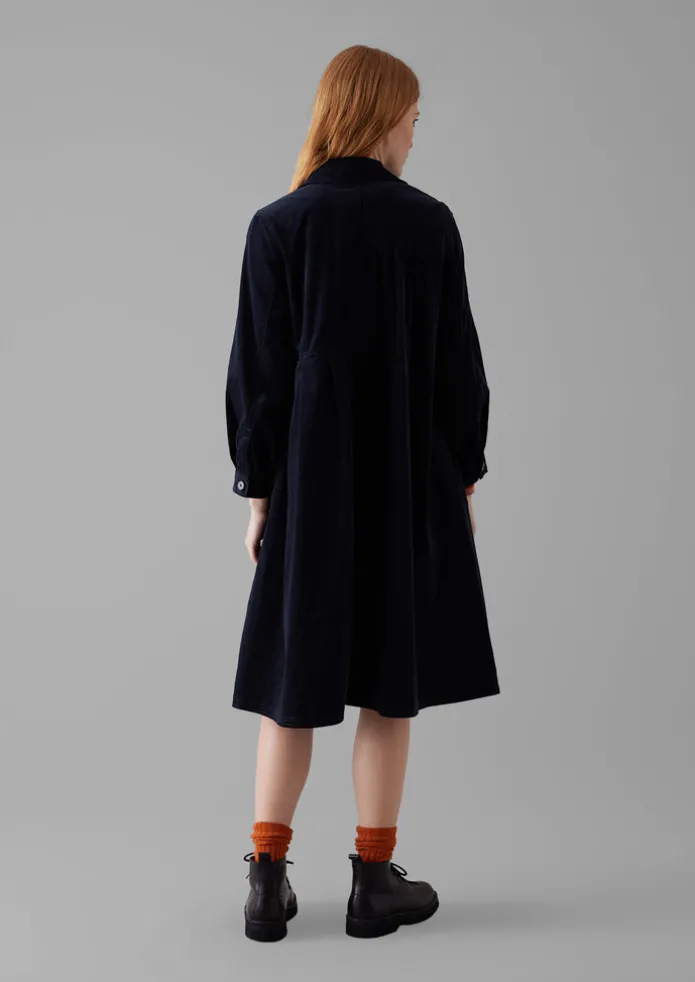 Panelled Organic Needlecord Dress