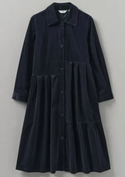 Panelled Organic Needlecord Dress