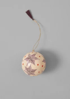 Pointed Star Hand Painted Bauble