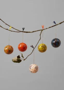 Pointed Star Hand Painted Bauble