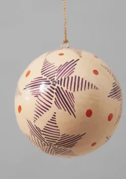 Pointed Star Hand Painted Bauble
