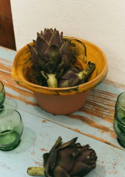 Poterie Barbotine Marbled Pouring Bowl
